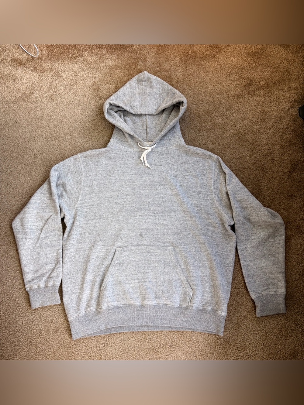 Orslow Gray Men's Pullover Hoodie - Casual Everyday Sweatshirt